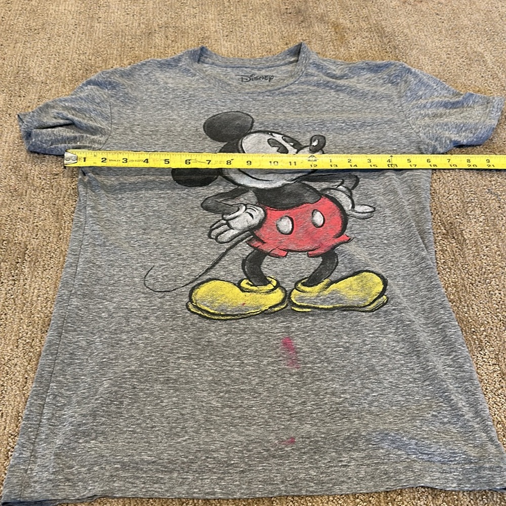 Disney Mickey Mouse Unisex Shirt Gray Size S - Picture 4 of 7